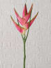 Boltze 3x 2er-Set: Dekozweige "Heliconia" in Pink/ Orange - (H)83 cm