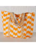Boltze Shopper "Glow" in Orange/ Weiß - (B)54 x (H)40 x (T)18 cm