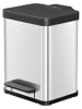 Hailo Treteimer ''Öko duo Plus M'' in Silber - (B)32 x (H)43 x (T)33 cm