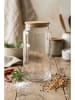 Hermia 6er-Set: Vorratsgläser in Transparent/ Beige - 1,4 l