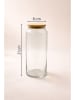 Hermia 6er-Set: Vorratsgläser in Transparent/ Beige - 1,4 l
