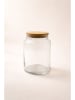 Hermia 6er-Set: Vorratsgläser in Transparent/ Beige - 900 ml