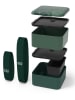Monbento 5-delige set: lunchbox "Jungle" groen/zwart
