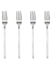 OYOY living design 4er-Set: Gabeln "Yuka" in Silber - (H)20 cm