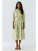 Oui Kleid in Grün/ Gelb