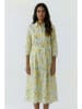 Oui Kleid in Grün/ Gelb
