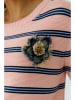 Oui Pullover in Rosa/ Blau