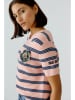 Oui Pullover in Rosa/ Blau
