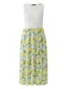 Oui Jurk wit/groen/geel
