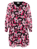 KAFFE curve Jurk zwart/roze