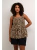 KAFFE curve Top in Hellbraun