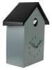 Clayre & Eef Wandklok turquoise/zwart - (B)20 x (H)26 x (D)10 cm