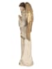 Clayre & Eef Dekofigur "Engel" in Beige/ Gold - (B)23 x (H)47 x (T)12 cm