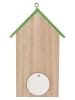 Clayre & Eef Vogelhuis lichtbruin/groen - (B)14 x (H)23 x (D)10 cm