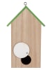 Clayre & Eef Vogelhuis lichtbruin/groen - (B)14 x (H)23 x (D)10 cm