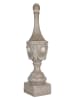 Clayre & Eef Deco-object "Ornament" lichtgrijs - (H)43 x Ø 11 cm