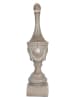 Clayre & Eef Deco-object "Ornament" lichtgrijs - (H)43 x Ø 11 cm