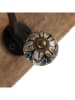 Clayre & Eef Garderobe in Hellbraun/ Schwarz - (B)31 x (H)16 x (T)10 cm
