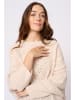 Cream Poncho in Beige