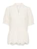 SAINT TROPEZ Bluse in Creme