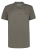Icepeak Funktionspoloshirt "Bellmont" in Beige/ Grün