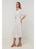 Lin Passion Kleid in Hellgelb/ Beige/ Creme