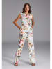 SWING Jumpsuit crème/meerkleurig