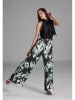 SWING Jumpsuit in Schwarz/ Grün