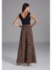 SWING Jumpsuit zwart/beige/bruin