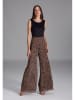 SWING Jumpsuit in Schwarz/ Beige/ Braun