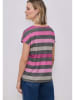 Street One Shirt in Dunkelbraun/ Pink