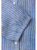 Street One Leinen-Bluse in Blau/ Weiß