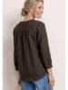 Street One Bluse in Dunkelbraun