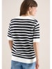 Cecil Poloshirt wit/donkerblauw