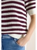 Cecil Poloshirt in Weiß/ Aubergine