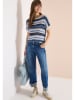 Cecil Pullover in Blau/ Creme