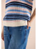 Cecil Pullover in Blau/ Creme
