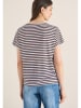 Cecil Shirt wit/auberginekleurig