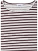 Cecil Shirt wit/auberginekleurig