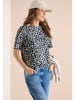 Cecil Bluse in Dunkelblau/ Creme