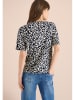Cecil Blouse donkerblauw/crème