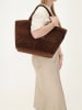 Charm Leder-Shopper "Sevilla" in Braun - (B)55 x (H)32,5 x (T)18 cm