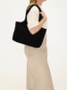 Charm Leder-Shopper "Sevilla" in Schwarz - (B)40 x (H)24 x (T)10 cm