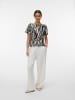 Vero Moda Blouse zandkleurig/zwart