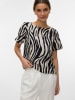 Vero Moda Bluse in Sand/ Schwarz