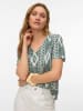 Vero Moda Koszulka w kolorze zielono-białym