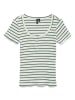Vero Moda Shirt in Weiß/ Grün