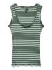 Vero Moda Top in Grün/ Weiß