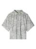 Marc O'Polo Bluse in Grün/ Hellgrau