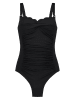 Hunkemöller Strój kąpielowy "Scallop" w kolorze czarnym